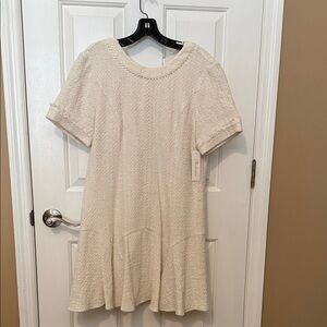 Shoshanna Cream Textured Dress